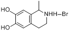 6,7-二羟基-1-甲基-1,2,3,4-四氢异喹啉氢溴酸分子式结构图