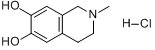 2-甲基-1,2,3,4-四氢-6,7-异喹啉二醇盐酸分子式结构图