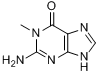 1-甲基鸟嘌呤;1-甲基鸟嘌呤;2-氨基-6-羟基-1-甲基嘌呤分子式结构图