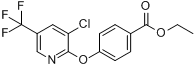 3-氯-2-[4-(乙氧羰基)苯氧基]-5-(三氟甲基)吡啶分子式结构图