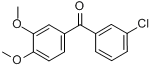 4-氯-3′,4′-二甲氧基二苯酮分子式结构图