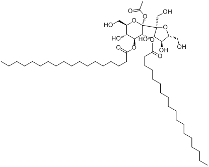 乙酰化(蔗糖二硬脂酸酯)分子式结构图