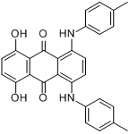 油溶绿5G-FW;溶剂绿20;溶剂绿 5G-FW;油溶绿 5G-FW;1,4-双(对甲苯基氨基)-5,8-二羟基蒽-9,10-二酮分子式结构图