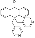 XE991二盐酸盐;10,10二(4-吡啶甲基)-9(10H)-蒽酮分子式结构图