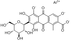 铝洋红分子式结构图