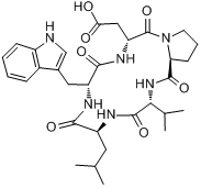 C: DTRP-DASP-PRO-DVAL-LEU分子式结构图