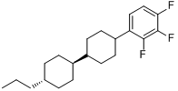 1,2,3-三氟-4-[(反式,反式)-4'-丙基[1,1'-二环己基]-4-基]苯分子式结构图