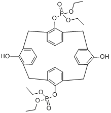 O,O-双(二乙氧基磷酰基)杯[4]芳香烃分子式结构图