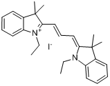 1,1'-二乙基-3,3,3',3'-四甲基吲哚菁碘化物分子式结构图