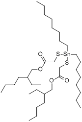 二正辛基-双（巯乙酸2-乙基己酯）锡;二正辛基-双（巯乙酸2-乙基己酯）锡硫代甘醇酸异辛酯二正辛基锡；（双分子式结构图