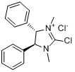 (4S,5S)-2-氯-1,3-二甲基-4,5-二苯基-1-氯化咪唑翁分子式结构图