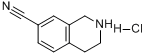 7-Cyano-1,2,3,4-tetrahydroisoquinolinehydrochloride分子式结构图