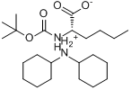 叔丁氧羰酰基正亮氨酸二环己胺盐分子式结构图