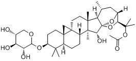 乙酰基升麻醇木糖苷分子式结构图