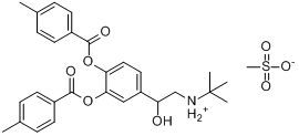 甲磺酸比托特罗分子式结构图