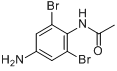 4-氨基-2,6-二溴乙酰苯胺分子式结构图