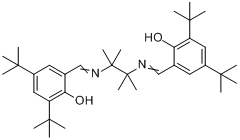 N,N'-双(3,5-二叔丁基亚水杨基)-1,1,2,2-四甲基乙二胺分子式结构图