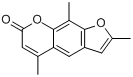 三甲沙林;4,5,8-三甲基补骨脂素分子式结构图