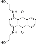 1,4-双[(2-羟乙基)氨基]蒽醌分子式结构图