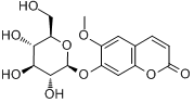 东莨菪苷分子式结构图