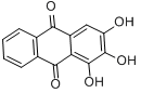 蒽棕,水溶;媒染棕18;酸棕;蒽棕,水溶;1,2,3-三羟蒽醌;三羟基蒽醌;蒽五倍子酚分子式结构图