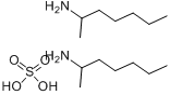 2-氨基庚烷硫酸盐分子式结构图