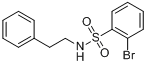 2-溴-N-苯乙基苯磺酰胺分子式结构图