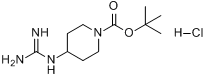 1-BOC-4-[(氨基亚氨基甲基)氨基]哌啶盐酸盐分子式结构图