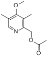 2-(乙酰氧基甲基)-4-甲氧基-3,5-二甲基吡啶分子式结构图