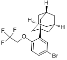 2-金刚烷-4-溴-1-(2,2,2-三氟乙氧基)苯分子式结构图