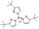 氢三(3-叔-丁基吡唑-1-基)硼酸盐铊盐分子式结构图