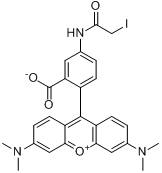 四甲基罗丹明-4-碘乙酰胺分子式结构图