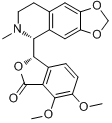 北美黄连碱分子式结构图