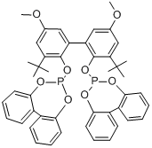 6,6'-[(3,3′-二叔丁基-5,5'-二甲氧基-1,1'-二苯基-2,2'-二基)双(氧)]双(二苯并[d,f][1,3,2]二噁磷杂庚英)分子式结构图