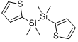 二(2-噻吩)-1,1,2,2-四甲基二硅烷,97%分子式结构图