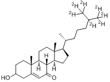 7-酮基胆固醇-D7分子式结构图