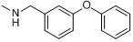 N-甲基-3-苯氧基苄胺分子式结构图