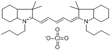 1,1'-二丁基-3,3,3',3'-四甲基吲哚二碳菁高氯酸盐分子式结构图