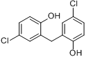 亚甲基双对氯酚分子式结构图