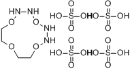 四氮杂-12-冠-4四硫酸盐分子式结构图