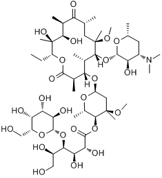 乳糖酸克拉霉素分子式结构图