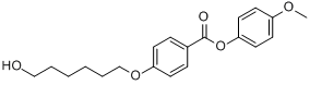 4-(6-羟基己氧基)苯甲酸4-甲氧基苯酯分子式结构图