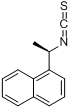 (R)-(-)-1-(1-萘基)异硫氰酸乙酯分子式结构图