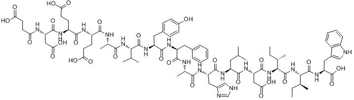 IRL-1620;N-SUCCINYL-[GLU9, ALA11,15]-ENDOTHELIN 1 FRAGMENT 8-21分子式结构图