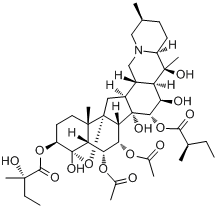 原藜芦碱分子式结构图