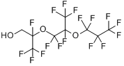 1H,1H-2,5-双(三氟甲基)-3,6-二氧代全氟壬醇分子式结构图