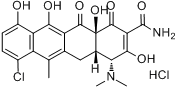 4-差向四环素盐酸盐分子式结构图