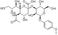 NEU5AC ALPHA(2-3)GAL BETA MP 苷分子式结构图