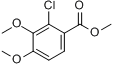 2-氯-3,4-二甲氧基苯甲酸甲酯分子式结构图