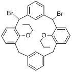 5,17-二溴-25,27-二丙氧基杯[4]芳烃分子式结构图